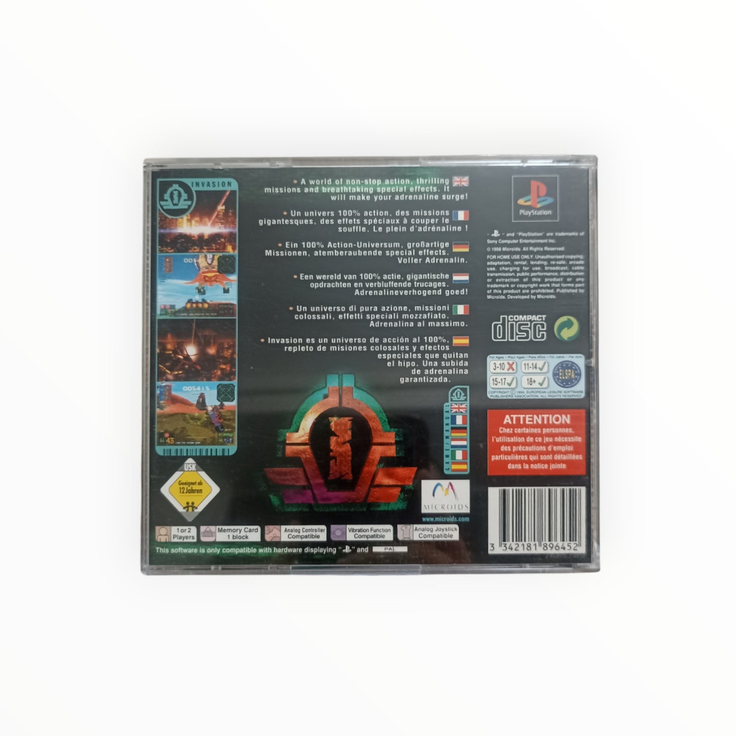 INVASION playstation 1 (PS1)