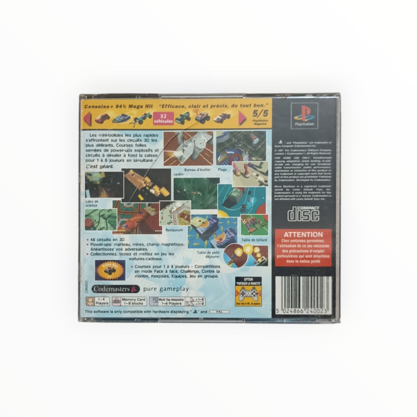 Micro Machines V3 – PlayStation 1 (Complet, Value Series)