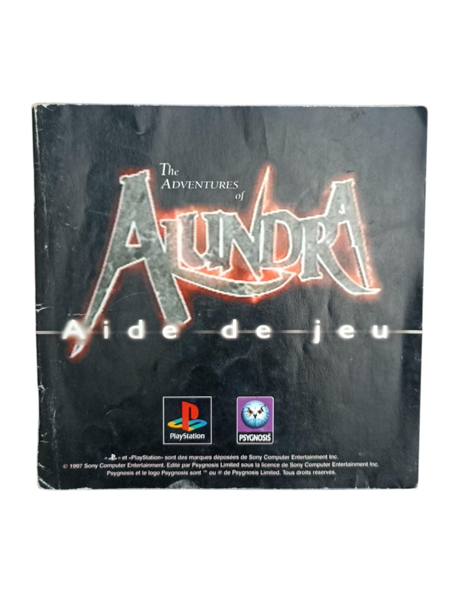 Notice seule Alundra Aide de jeu playstation 1 (PS1)