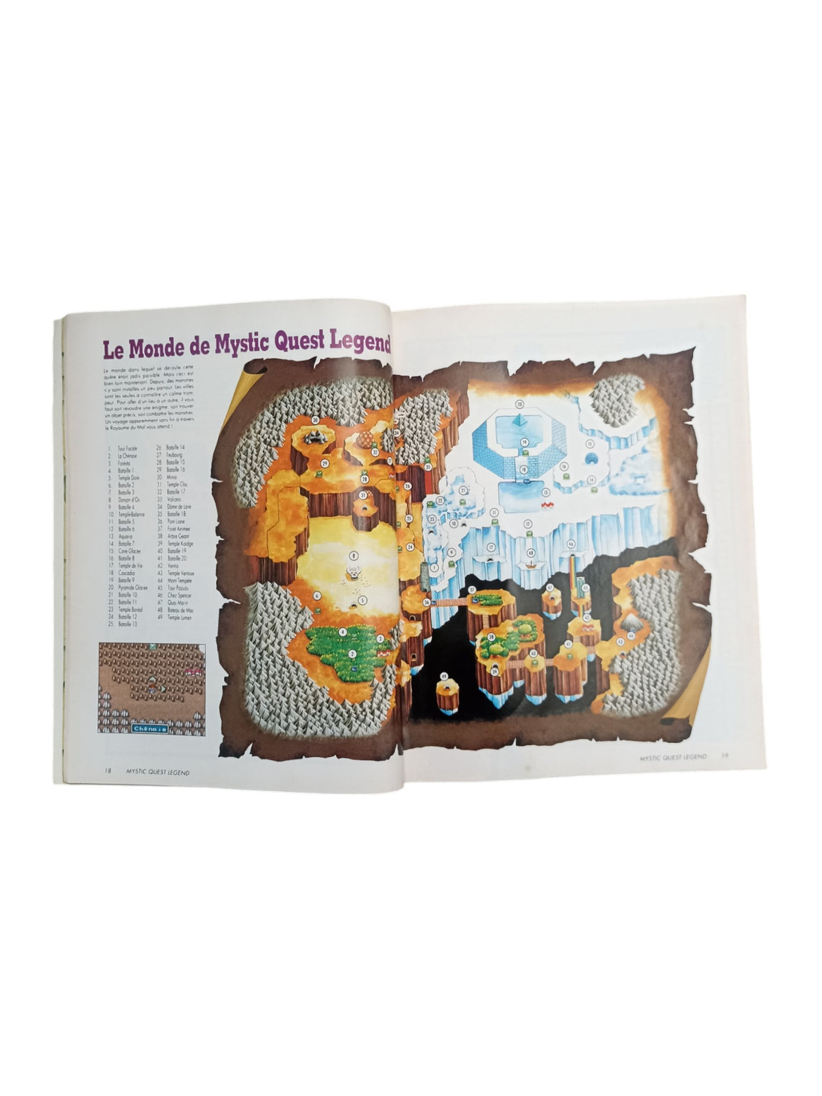 Le Guide Officiel Nintendo Mystic Quest Legends Super Nintendo (SNES)