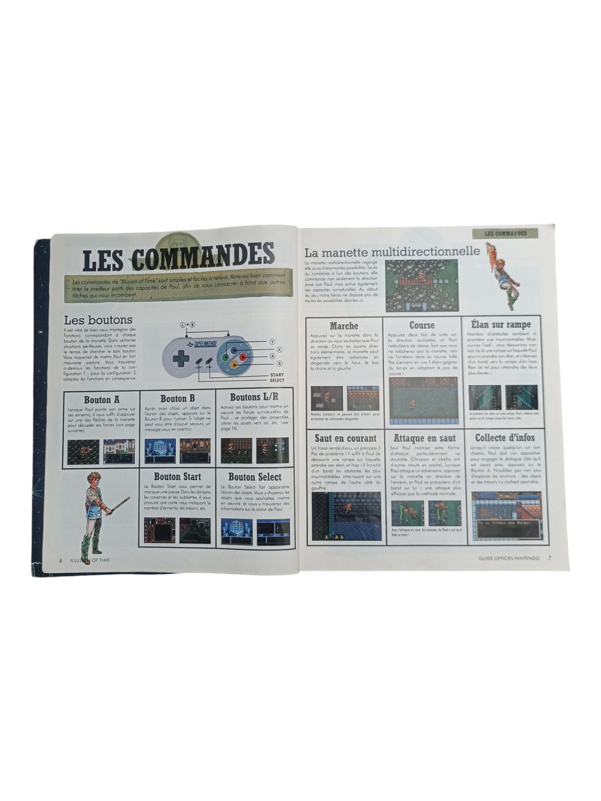 Guide de l'explorateur Illusion of Time Super Nintendo (SNES)