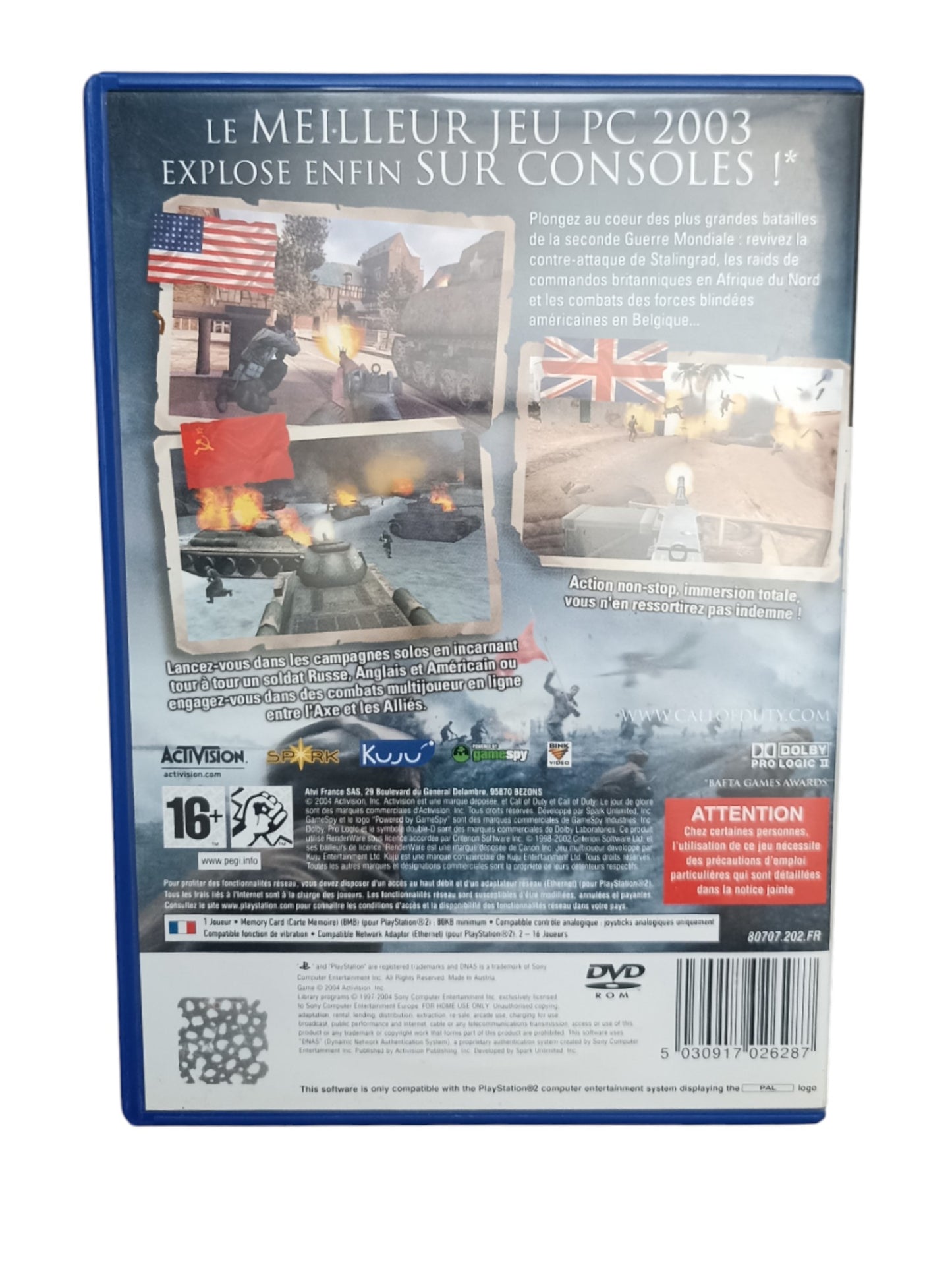 Call of Duty : Le Jour de Gloire Playstation 2 (PS2)