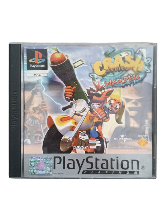 Crash Bandicoot 3: Warped Version Platinum PlayStation 1 ( PS1)