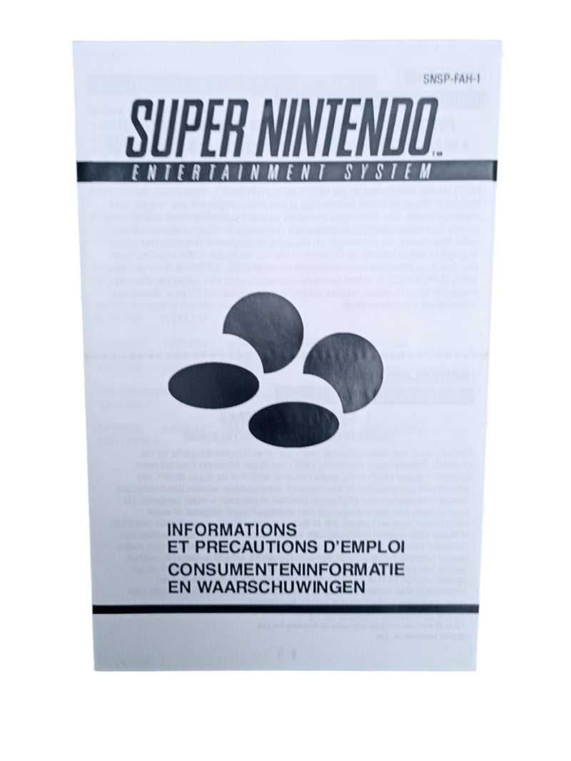 Notice d'information et de précaution d'emploi SNSP-FAH-1