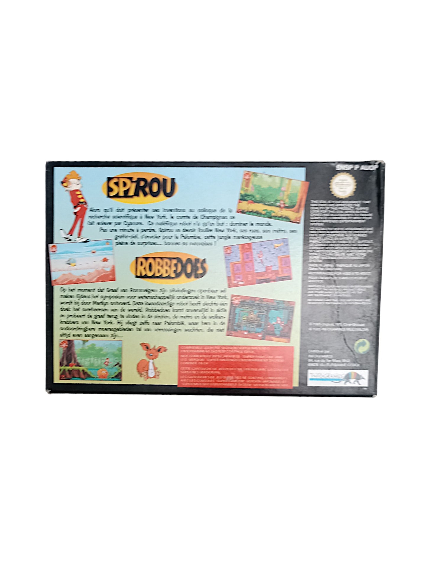 Spirou sur Super Nintendo (SNES) Complet FRA