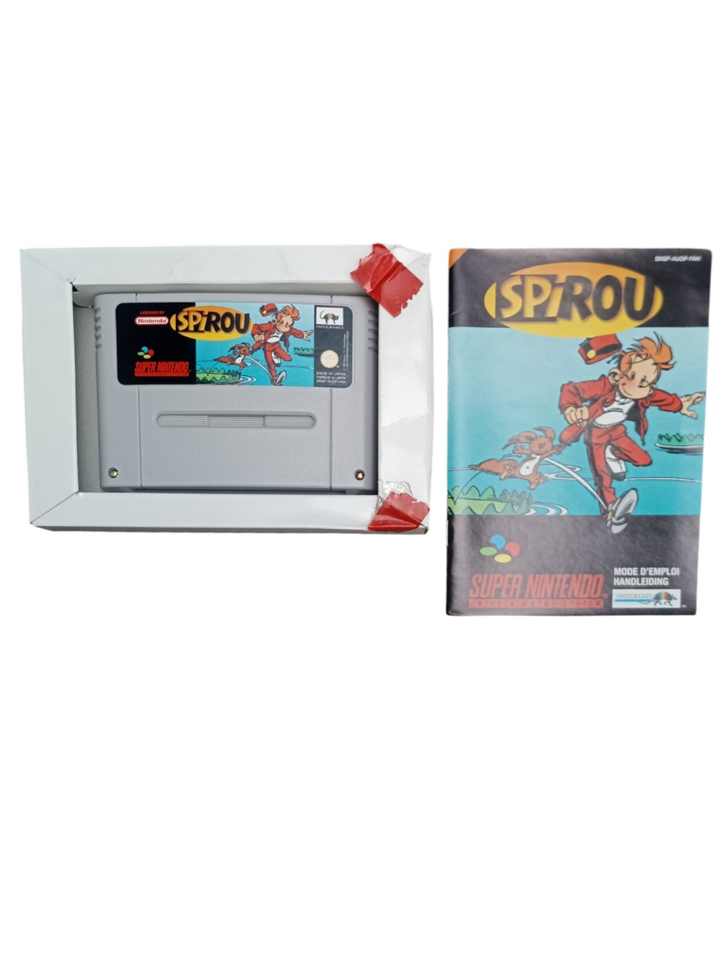 Spirou sur Super Nintendo (SNES) Complet FRA