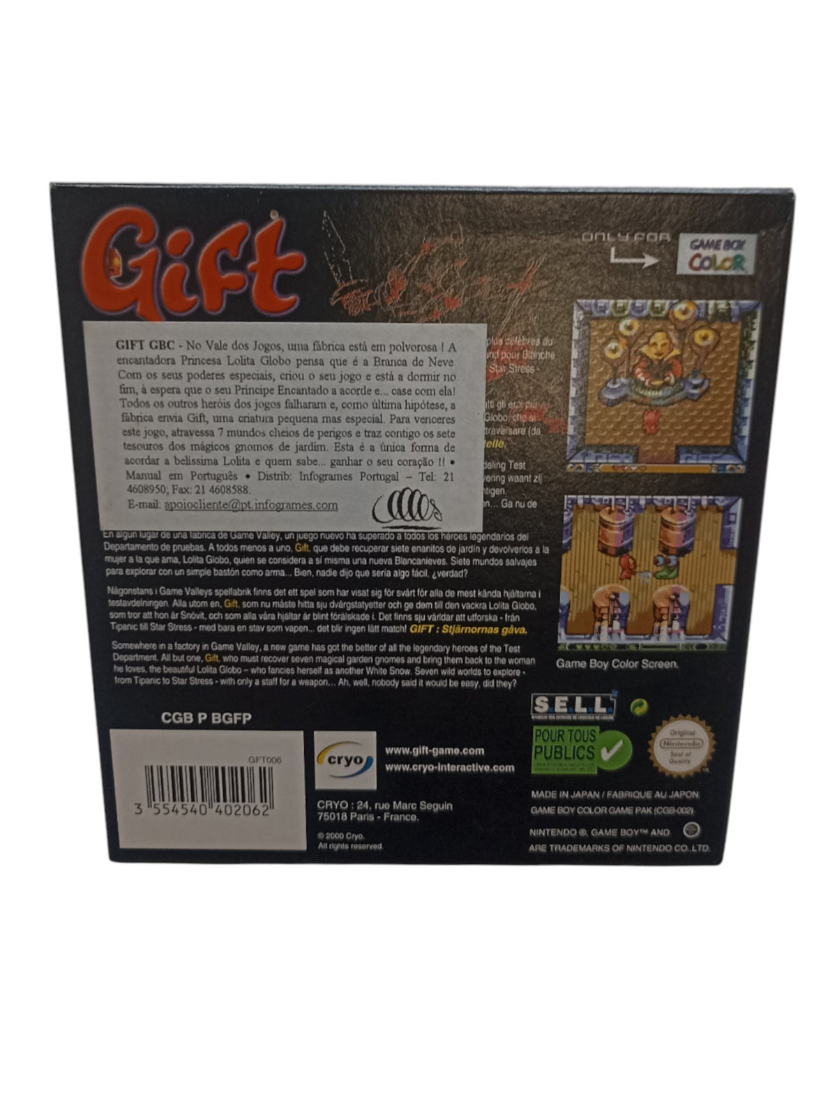 Gift Game Boy Color Complet FRA
