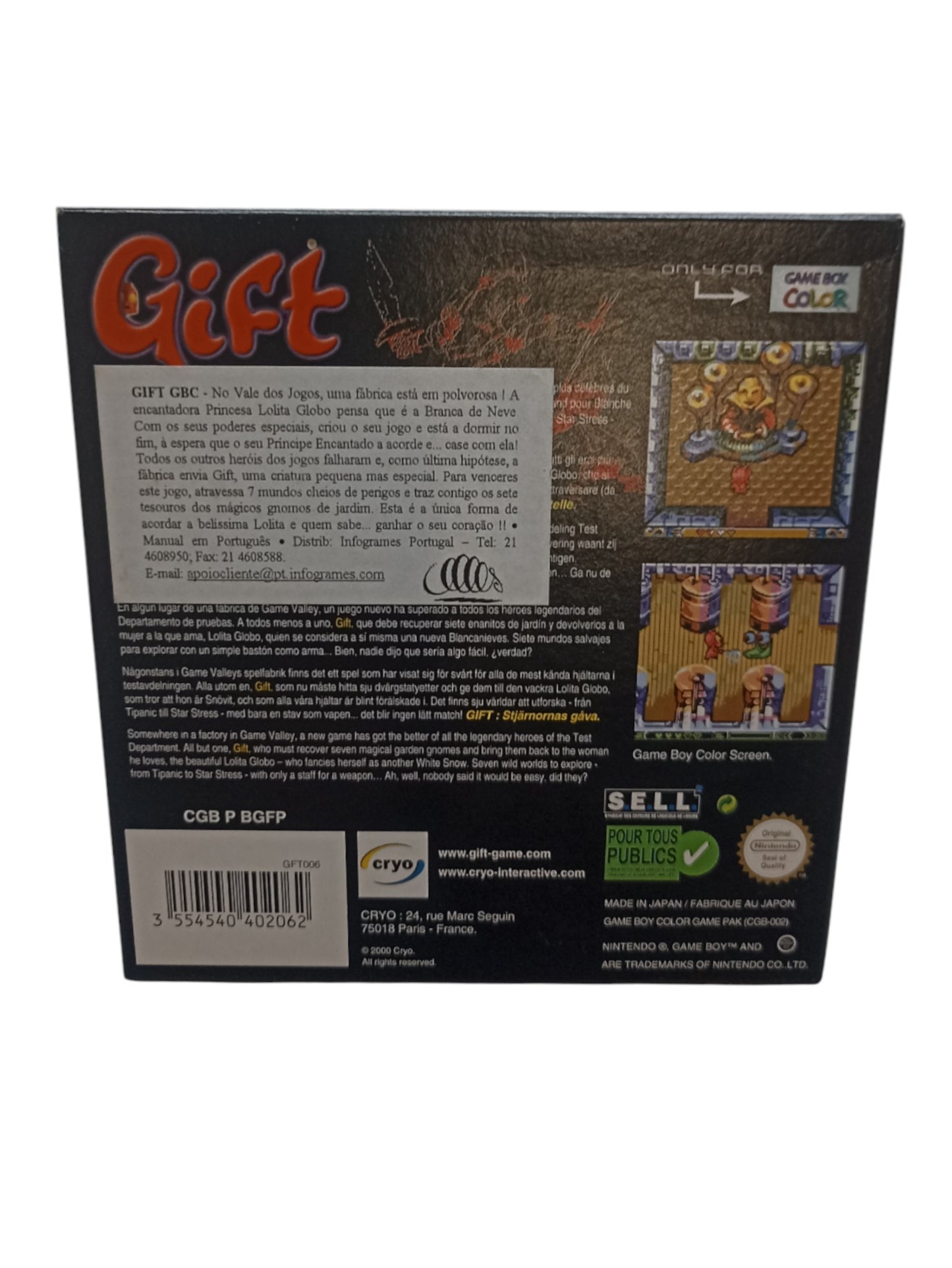 Gift Game Boy Color Complet FRA