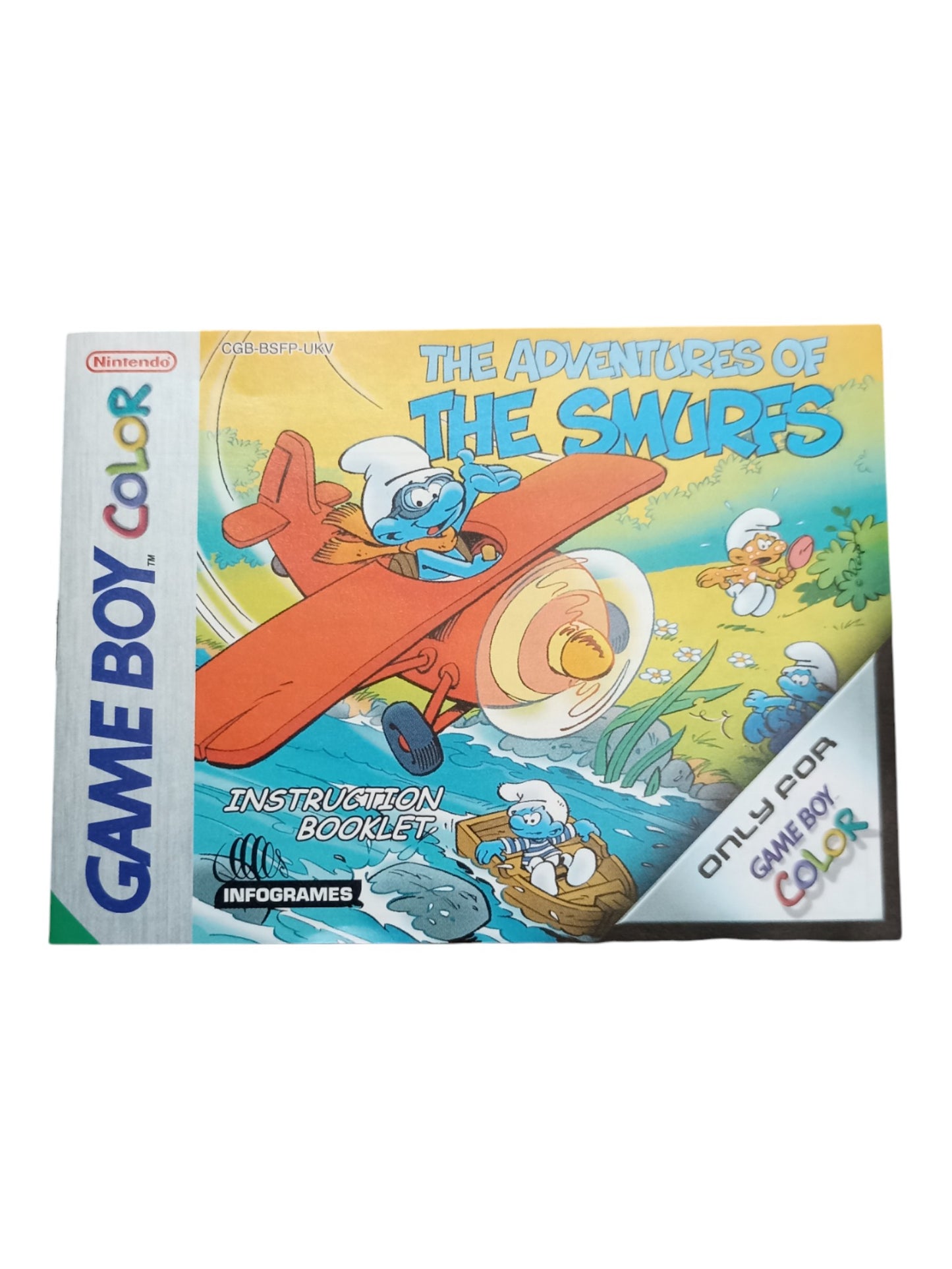 The Smurfs' Mission Nintendo Game Boy Color (GBC) Version EUR-UKV