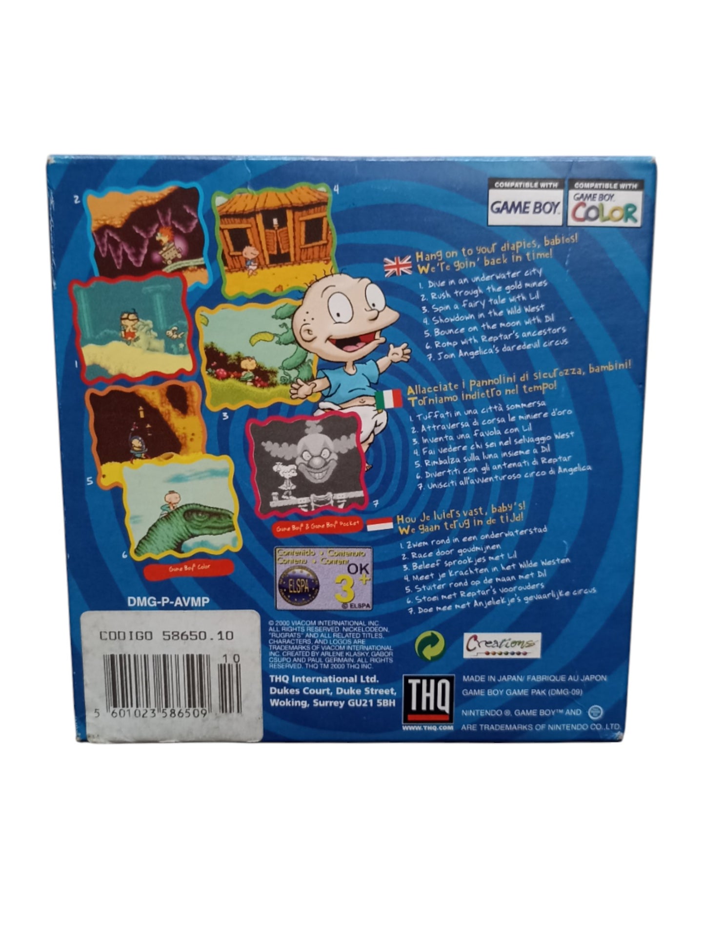 Les Razmoket : Voyage dans le Temps sur Game Boy Color (GBC) Version EUR-UKV