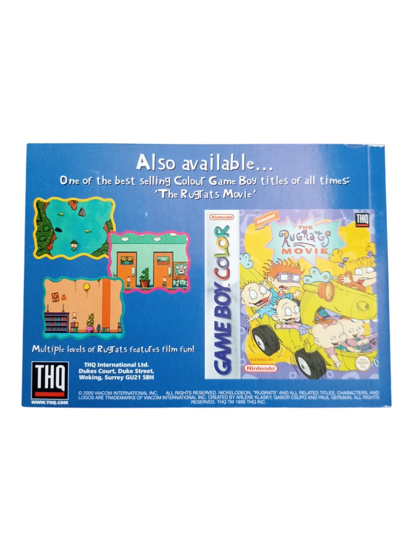 Les Razmoket : Voyage dans le Temps sur Game Boy Color (GBC) Version EUR-UKV