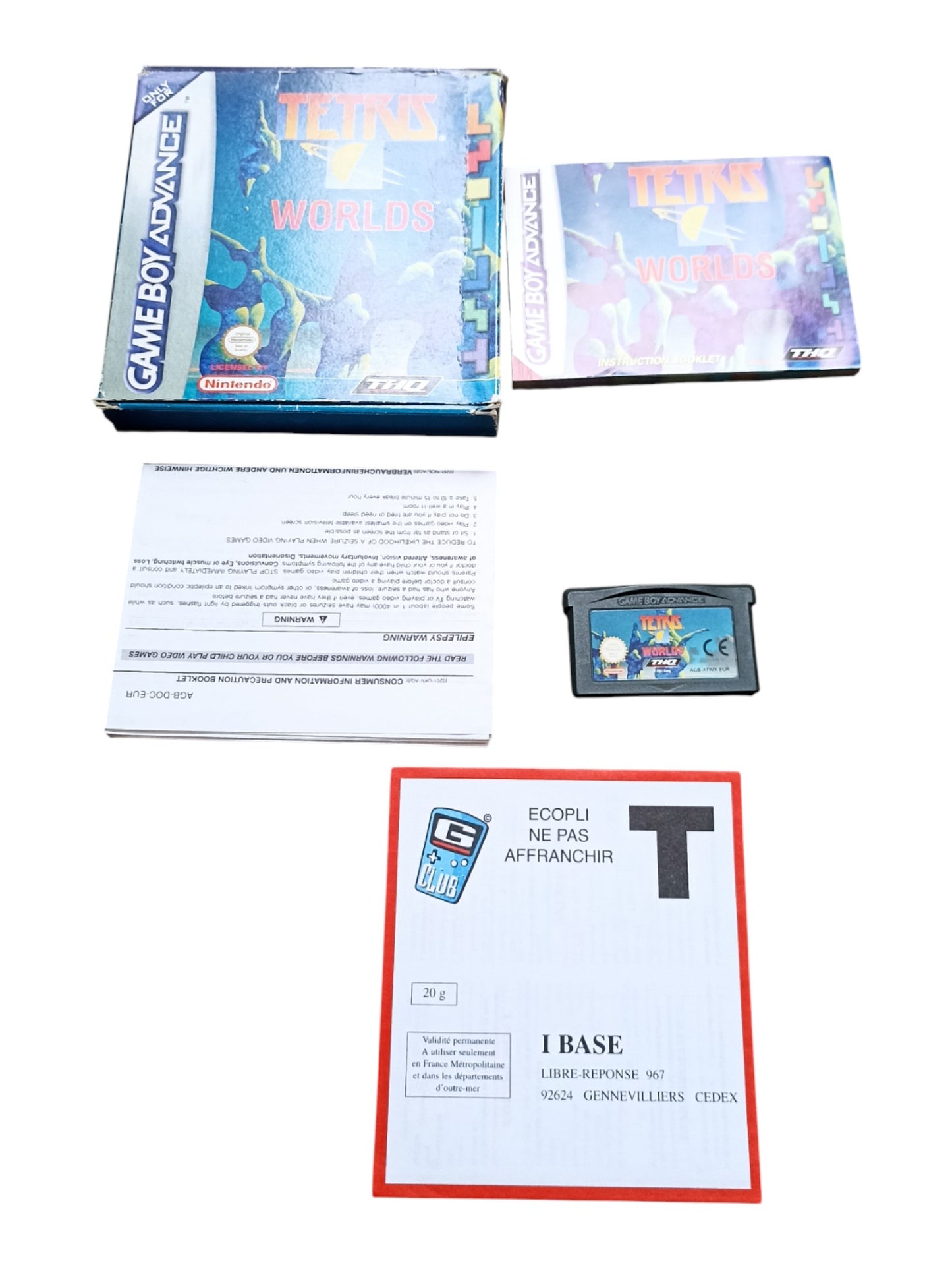 tetris world Game Boy Advance (GBA) FRA Complet