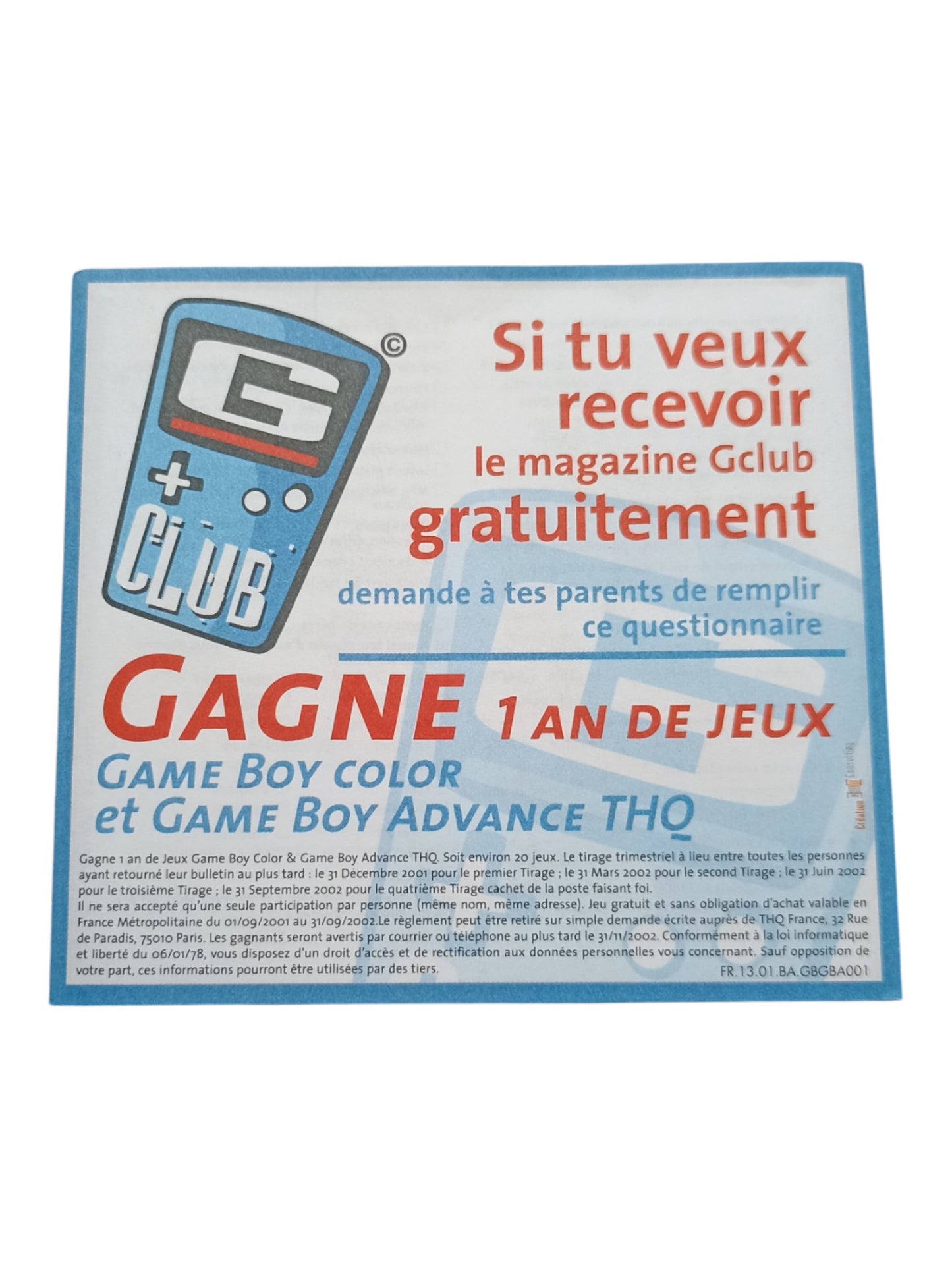 tetris world Game Boy Advance (GBA) FRA Complet