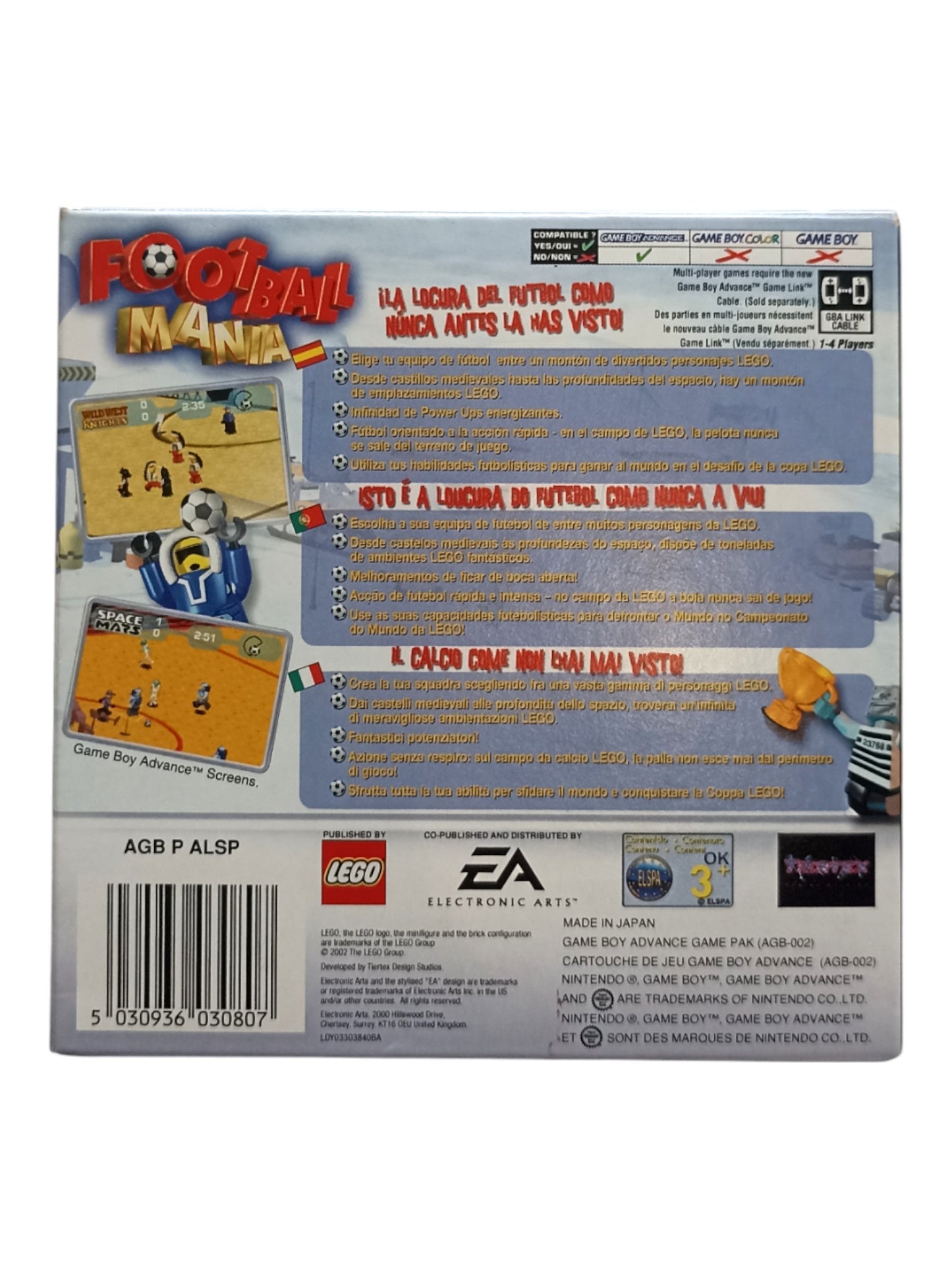 Football Mania Game Boy Advance (GBA) ITA/ESP
