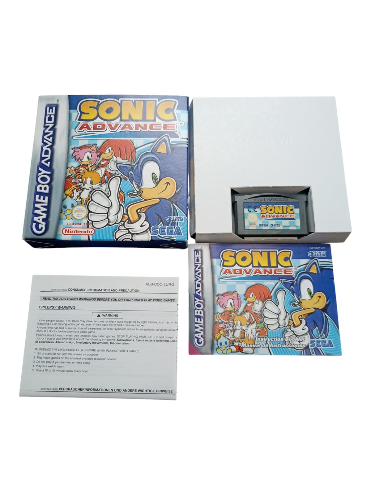 Sonic Advance Game Boy Advance (GBA) Version EUR-ESP