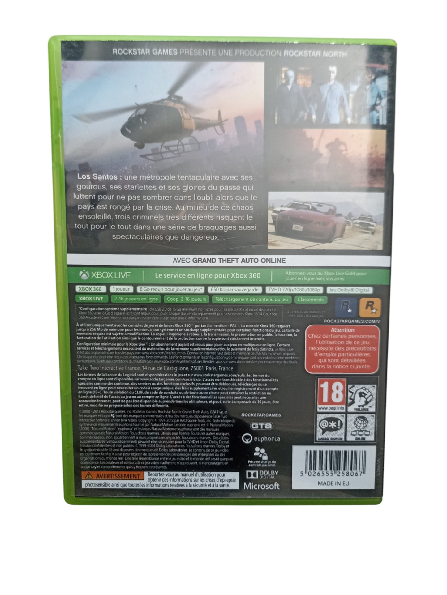 Grand Theft Auto V Xbox 360