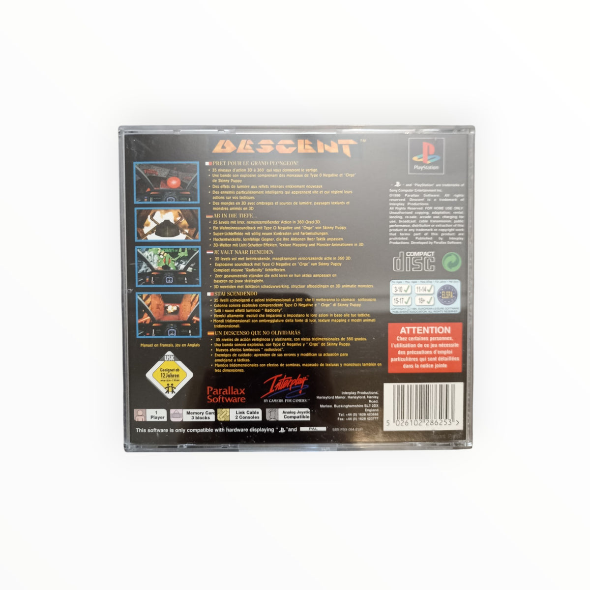 DESCENT playstation 1 (PS1)