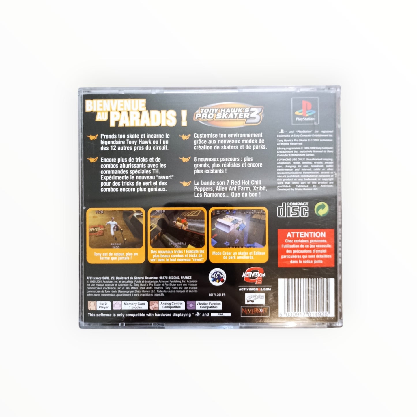 TONY HAWK PRO SKATER 3  playstation 1 (PS1)