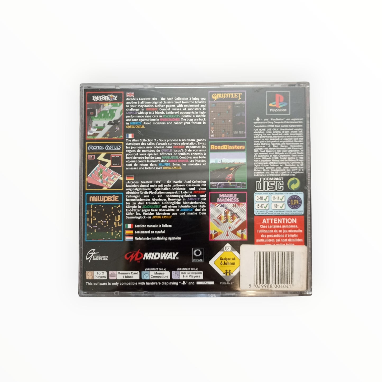 ARCADE’S GREATEST HITS THE ATARI COLLECTION 2 playstation 1 (PS1)