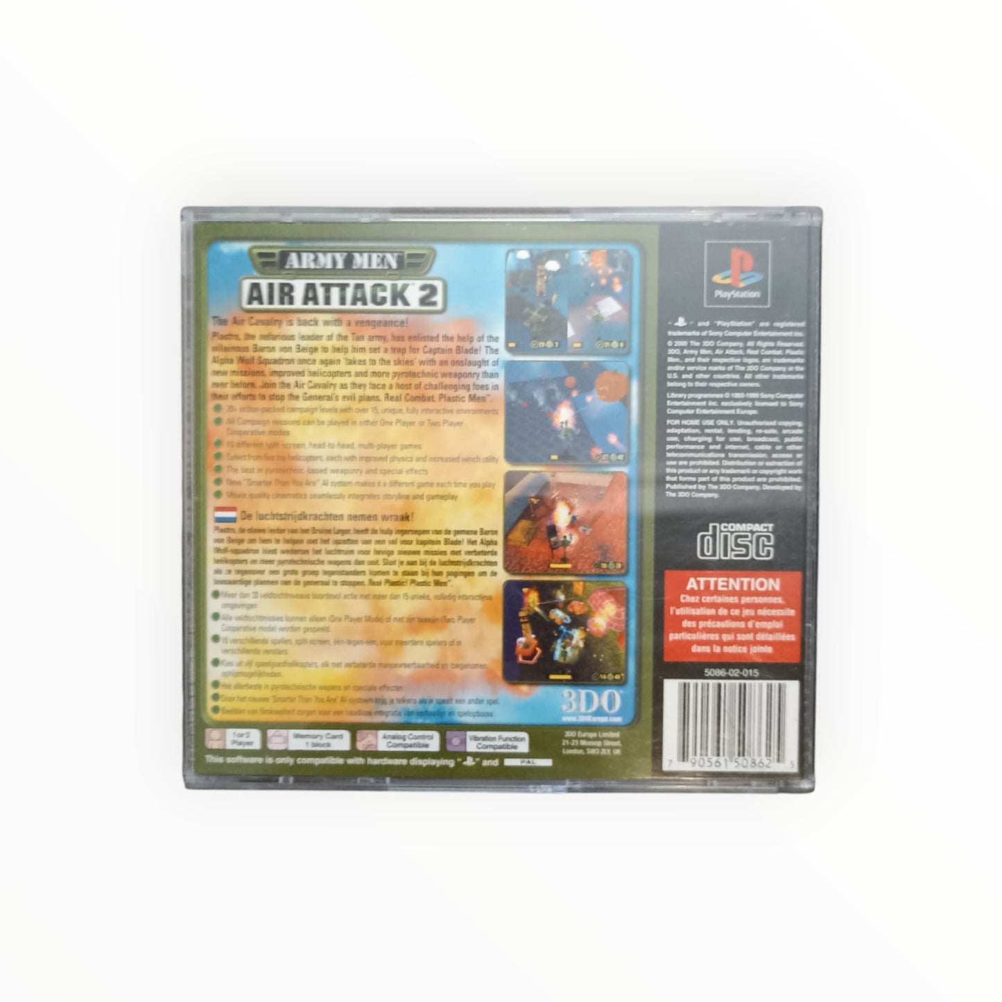 ARMY MEN AIR ATTACK 2 playstation 1 (PS1) Version UK