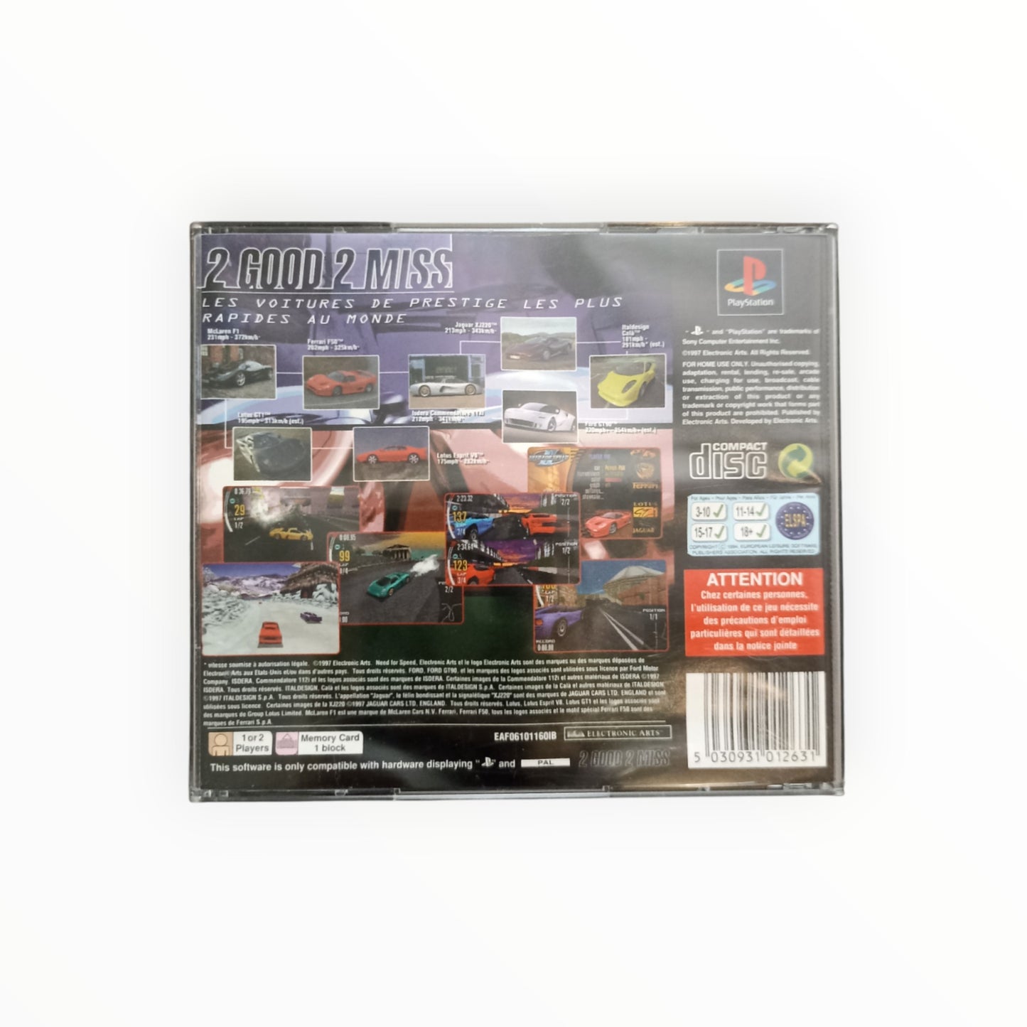 NEED FOR SPEED II playstation 1 (PS1)