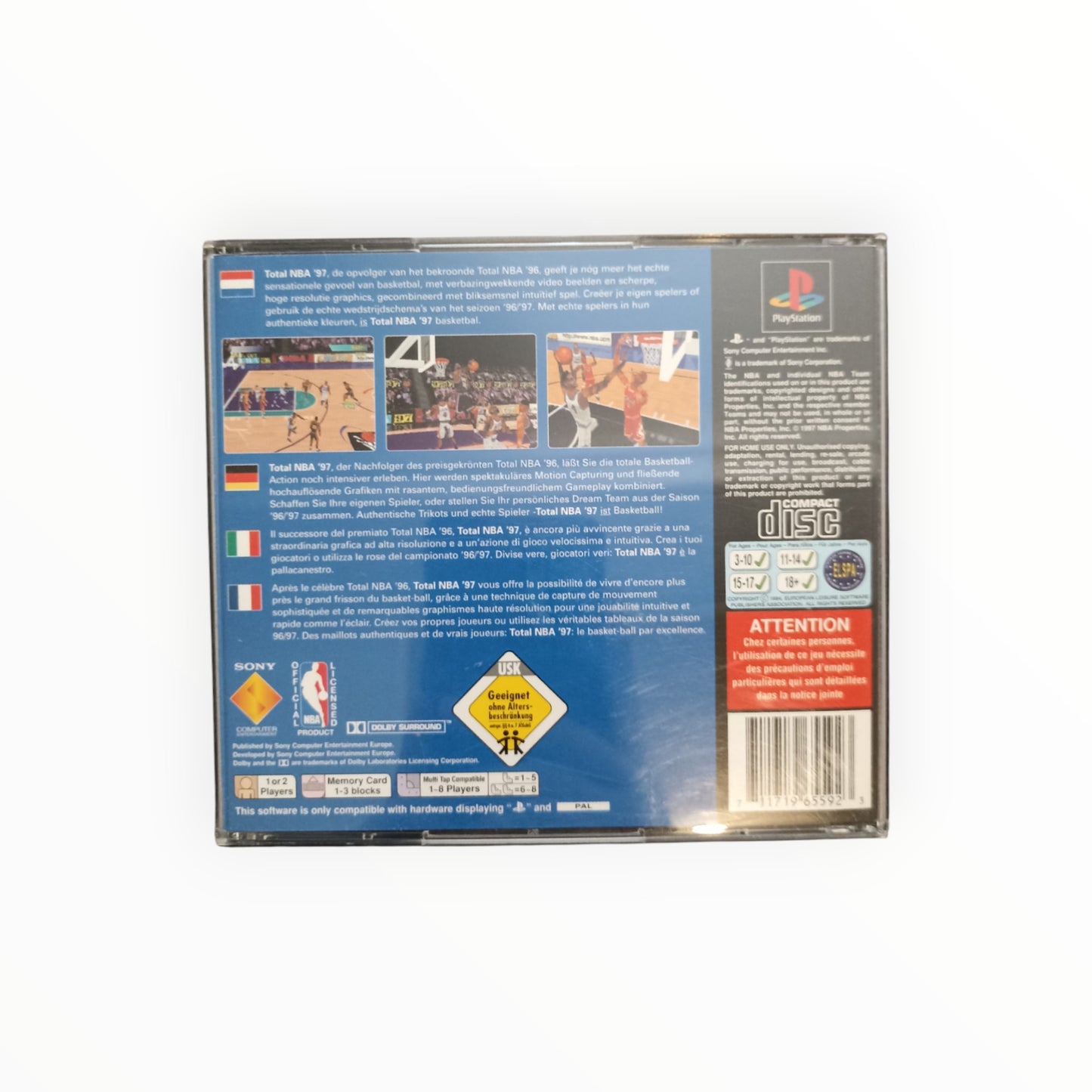 TOTAL NBA 97 playstation 1 (PS1)