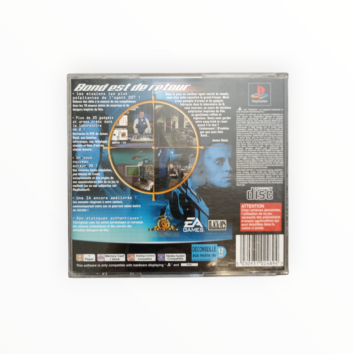 007 : Le Monde ne Suffit Pas – PlayStation 1 (PS1)