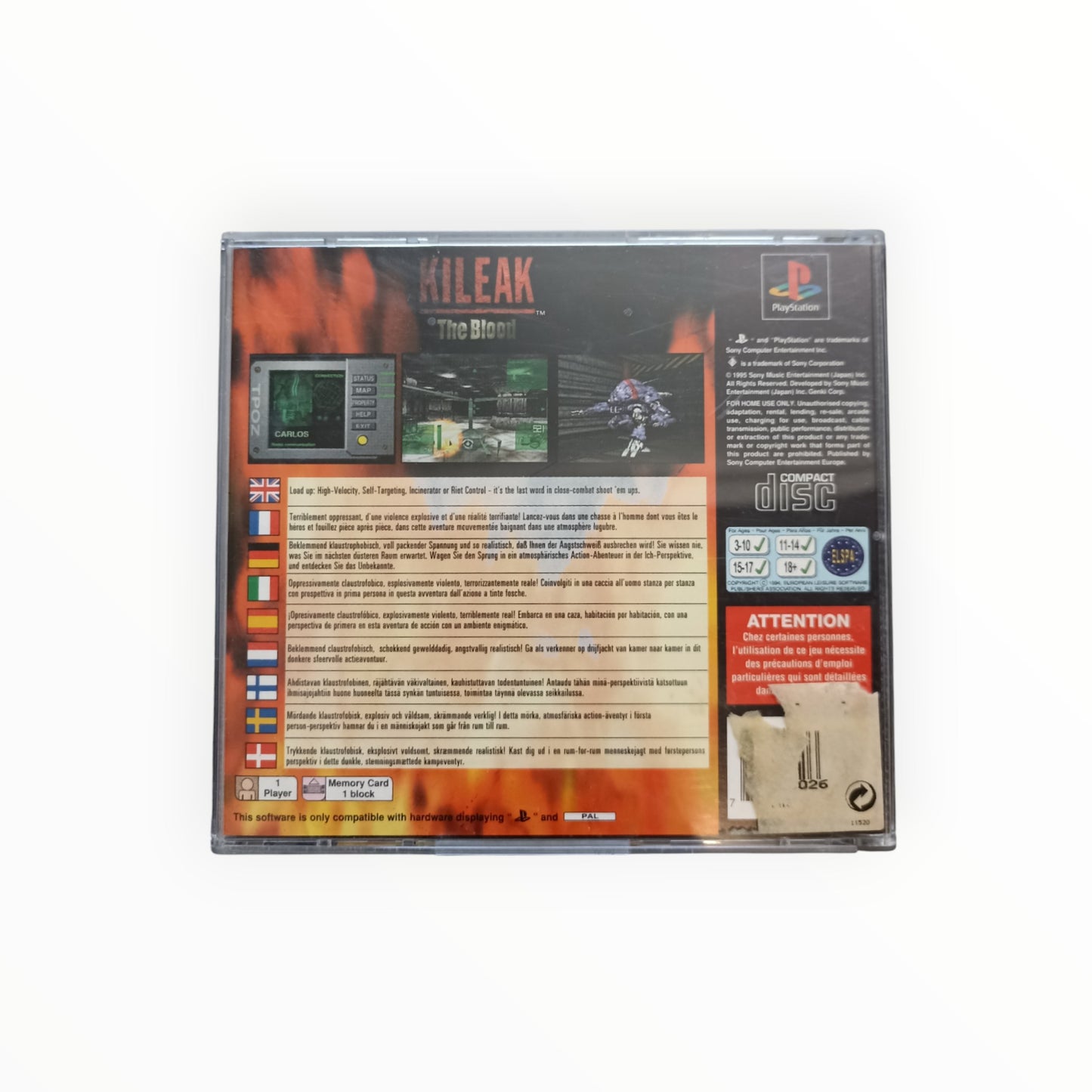 KILEAK THE BLOOD playstation 1 (PS1)