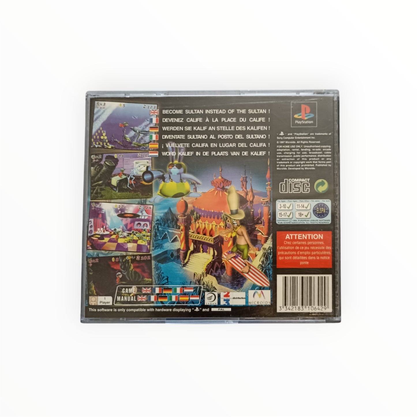 IZNOGOUD playstation 1 (PS1)