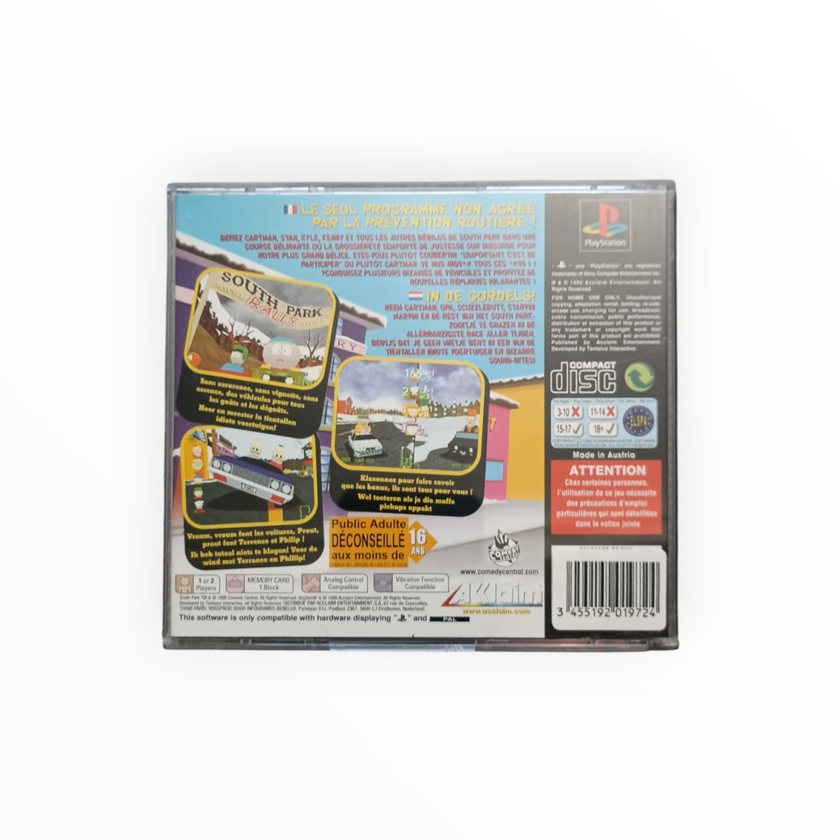 SOUTH PARK RALLY playstation 1 (PS1)