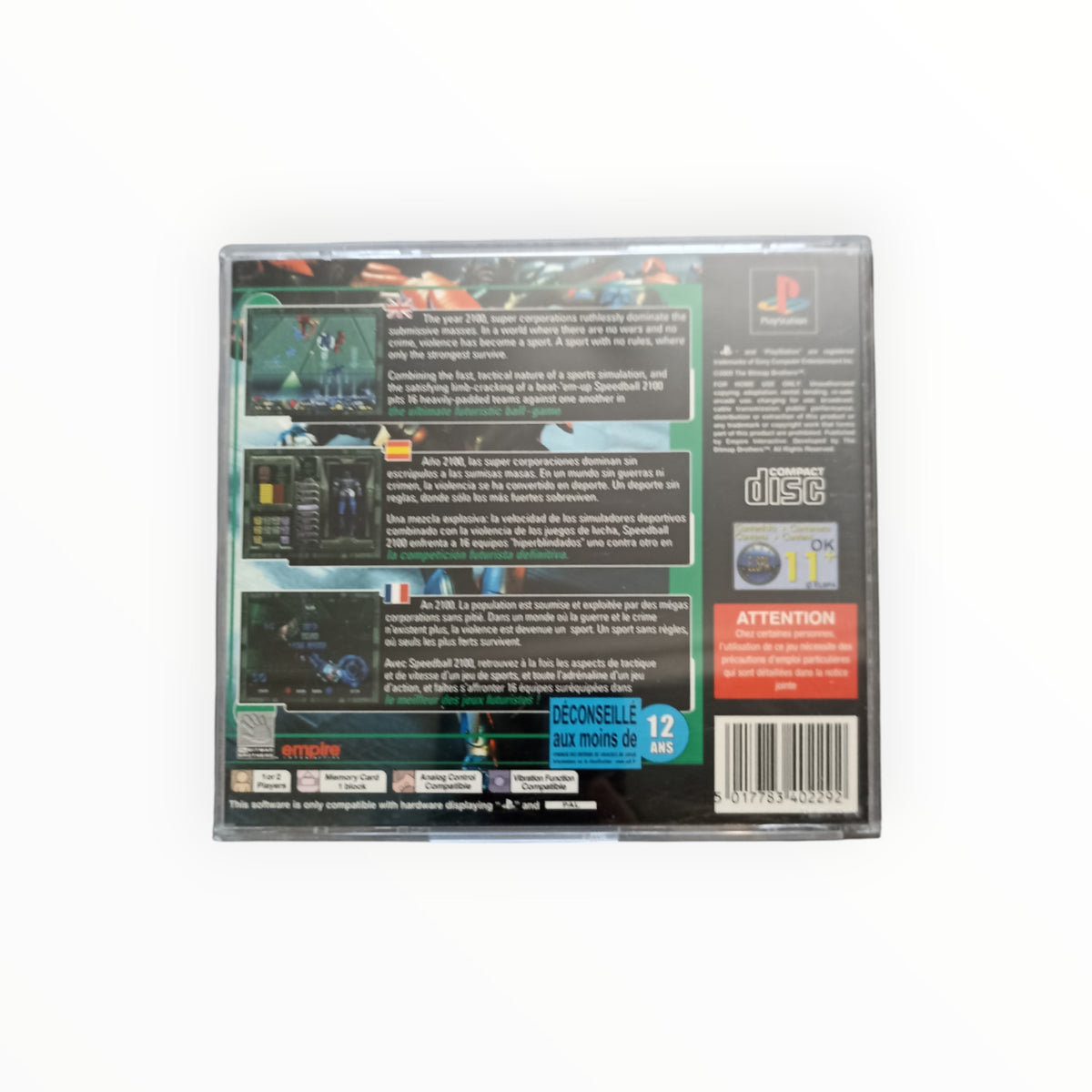 SPEEDBALL 2100 playstation 1 (PS1)