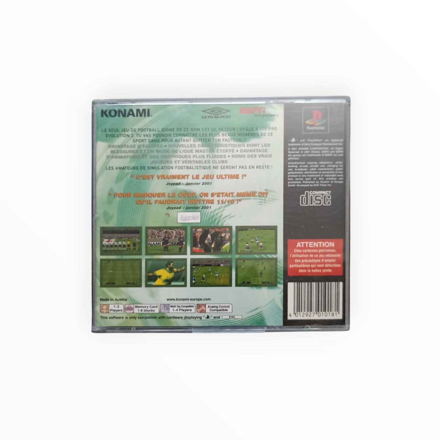 ISS PRO EVOLUTION 2 playstation 1 (PS1)