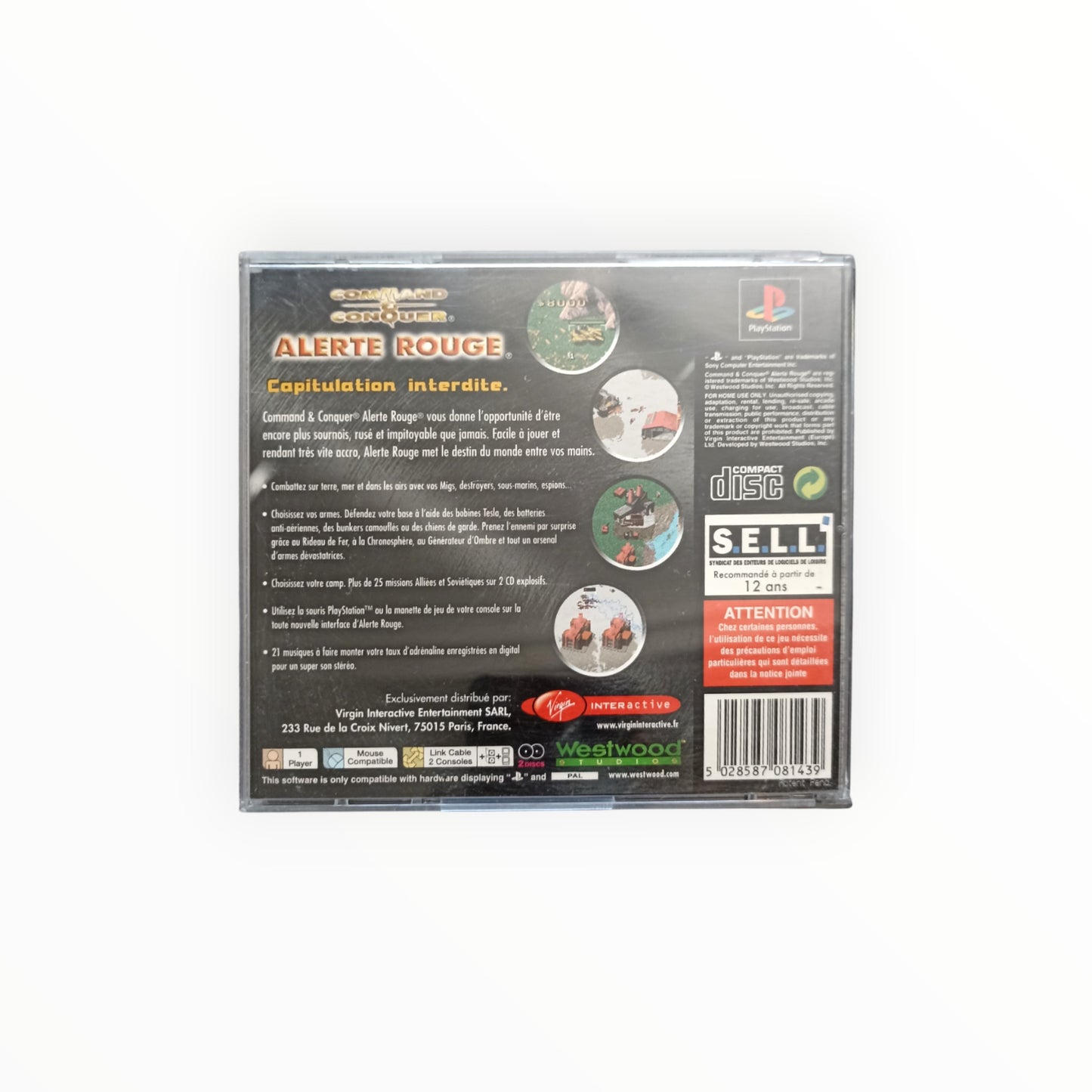 COMMAND & CONQUER ALERTE ROUGE playstation 1 (PS1)