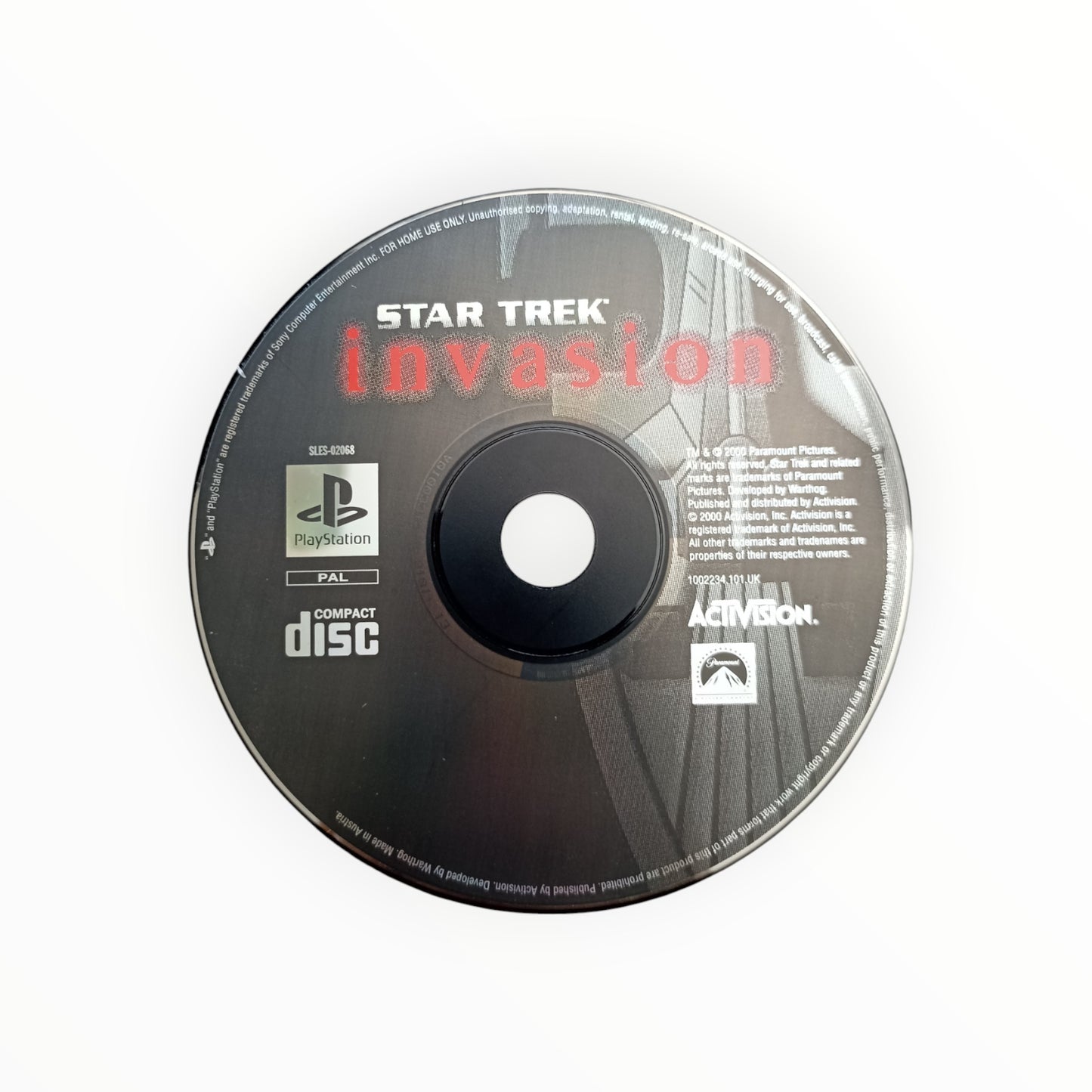 STARTRECK INVASION (disque seul) playstation 1 (PS1)