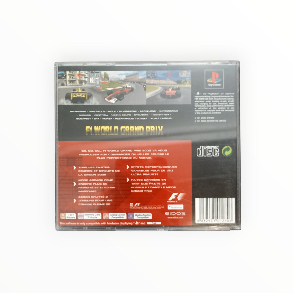 F1 WORLD GRAND PRIX playstation 1 (PS1)