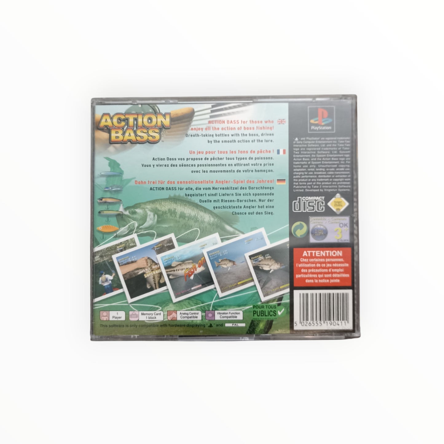 ACTION BASS playstation 1 (PS1)