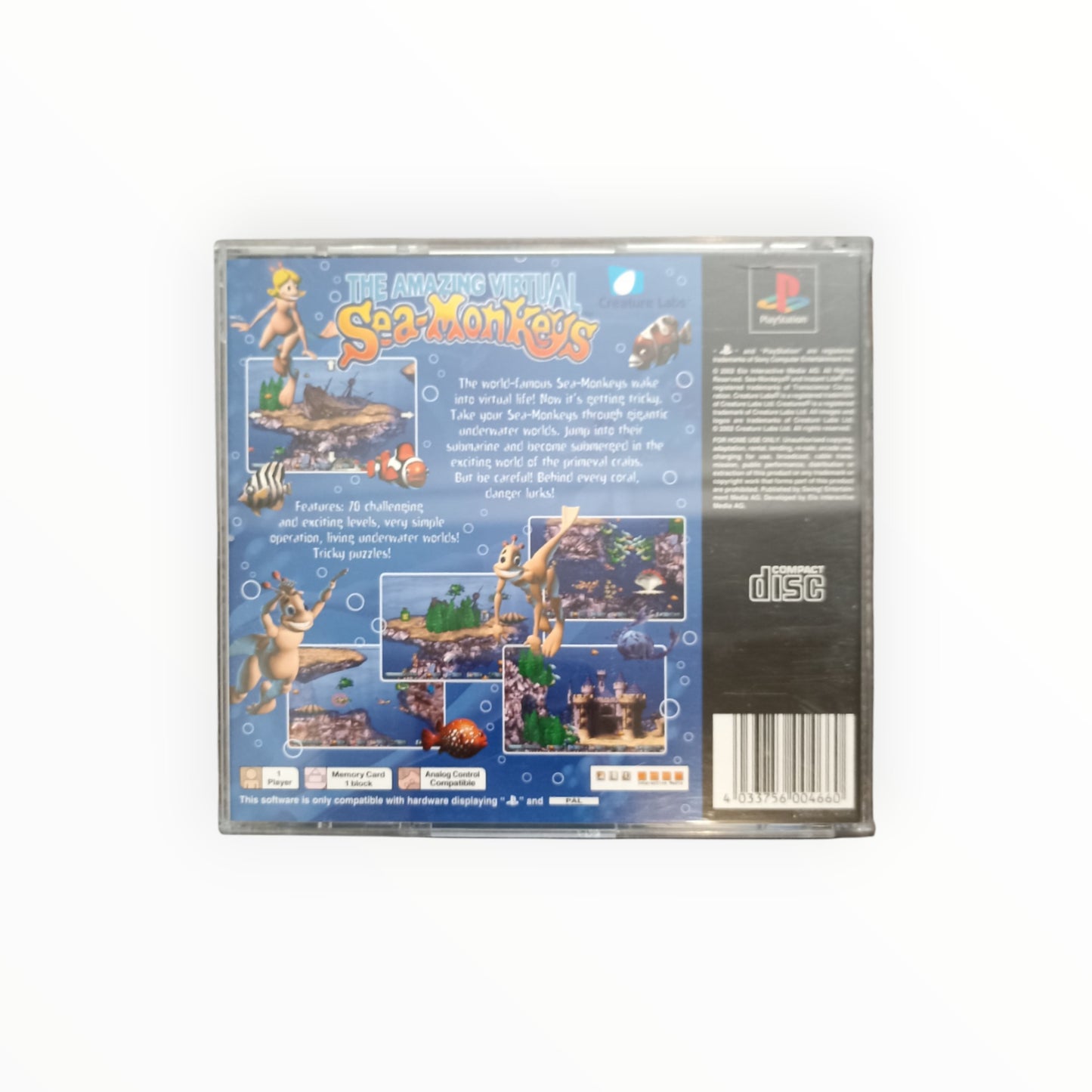 SEA-MONKEYS playstation 1 (PS1) version UK