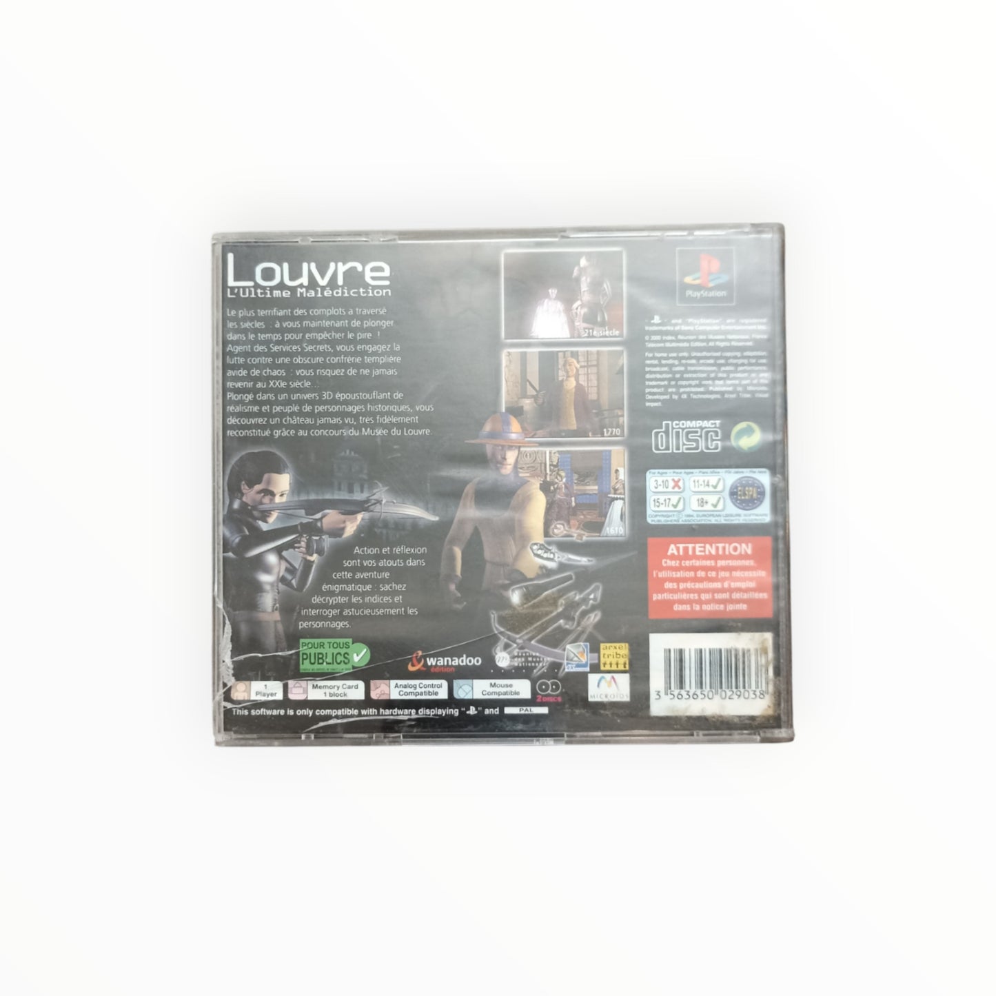 LOUVRE L ULTIME MALEDICTION playstation 1 (PS1)