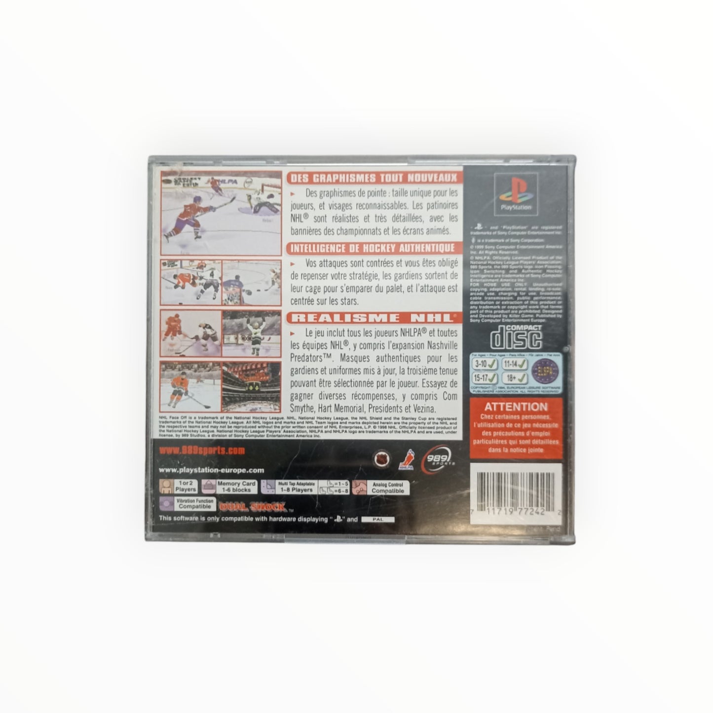 NHL FACE OFF 99 playstation 1 (PS1)
