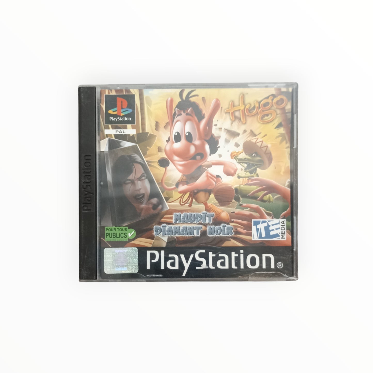 HUGO MAUDIT DIAMANT NOIR playstation 1 (PS1)