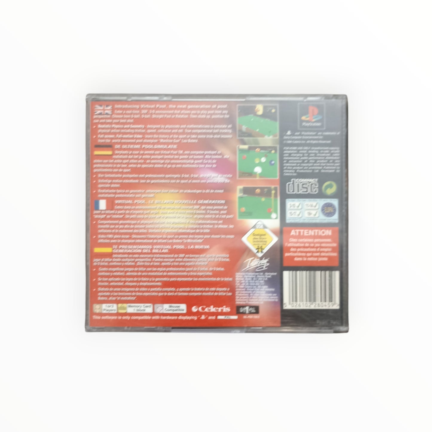 VIRTUAL POOL playstation 1 (PS1)