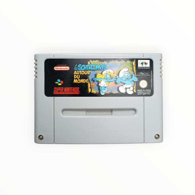 LES SCHTROUMPS AUTOUR DU MONDE super nintendo (SNES)