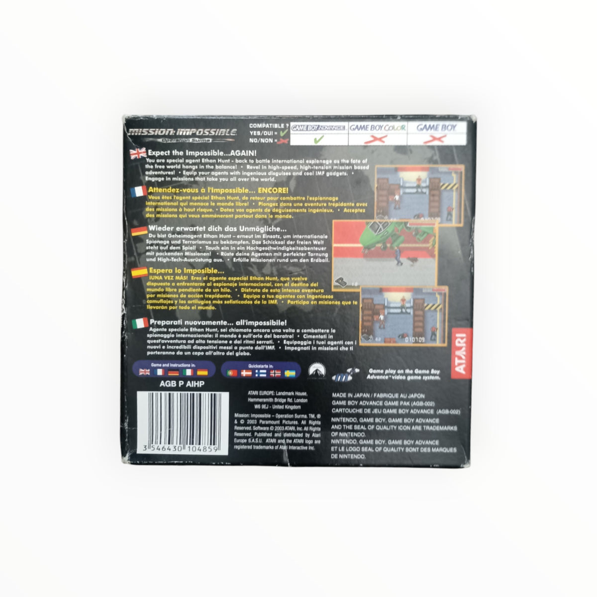 MISSION IMPOSSIBLE OPERATION SURMA GameBoy Advance (GBA)