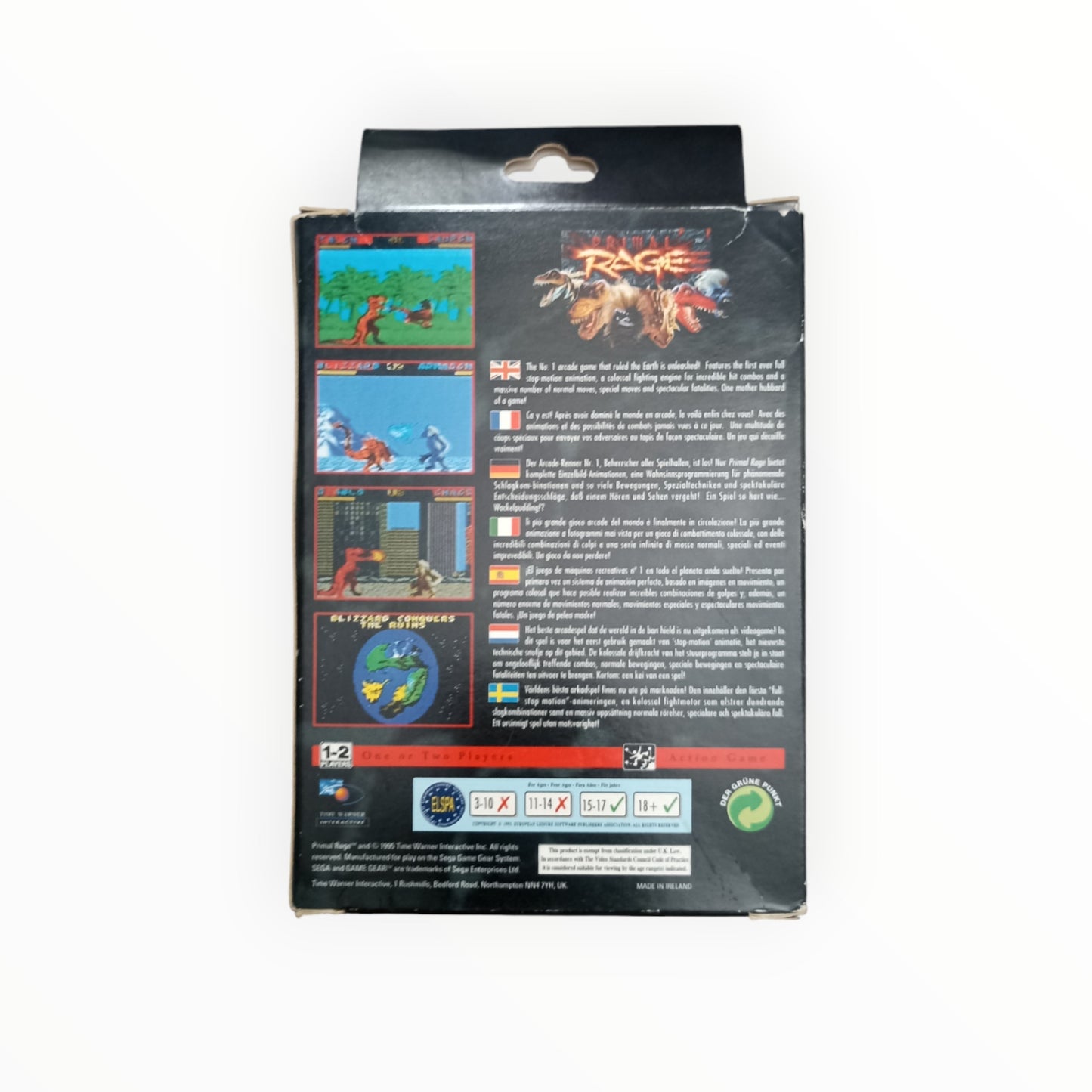 PRIMAL RAGE Sega GameGear