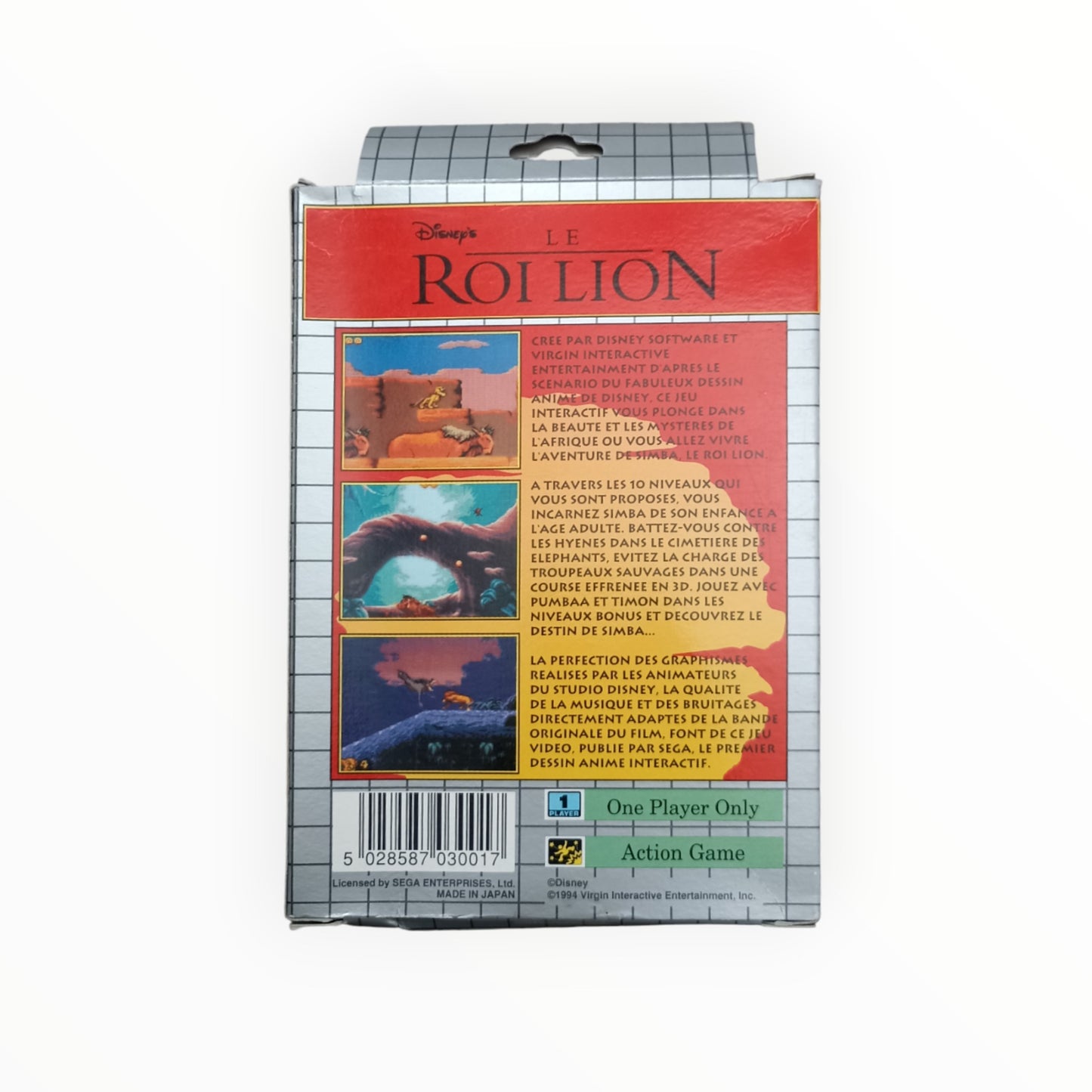 LE ROI LION Sega GameGear