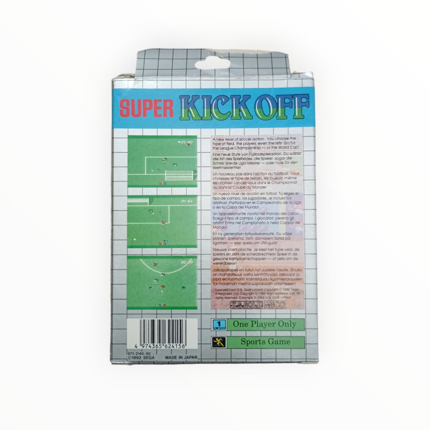 SUPER KICK OFF Sega GameGear