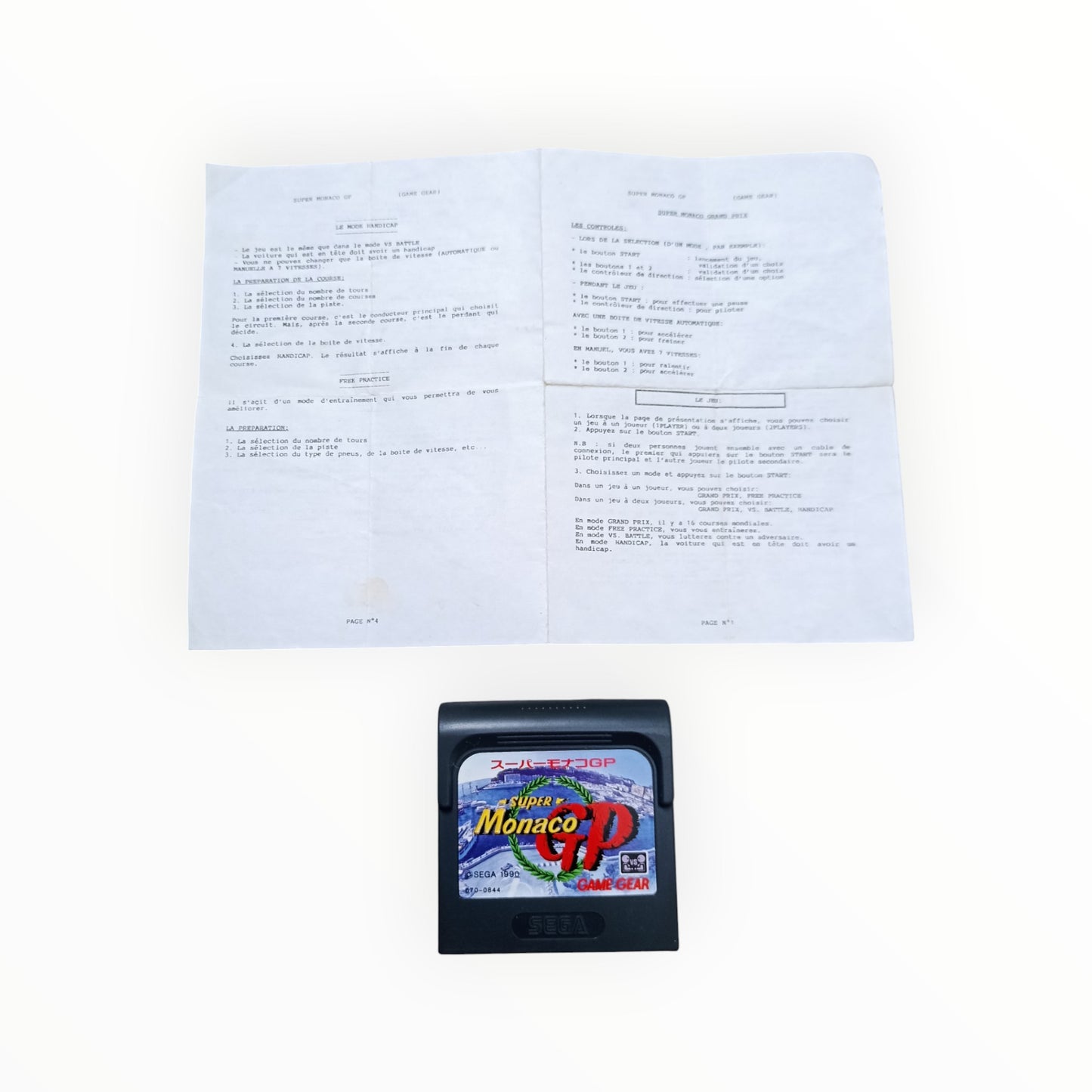 SUPER MONACO GP Sega GameGear Version JAP