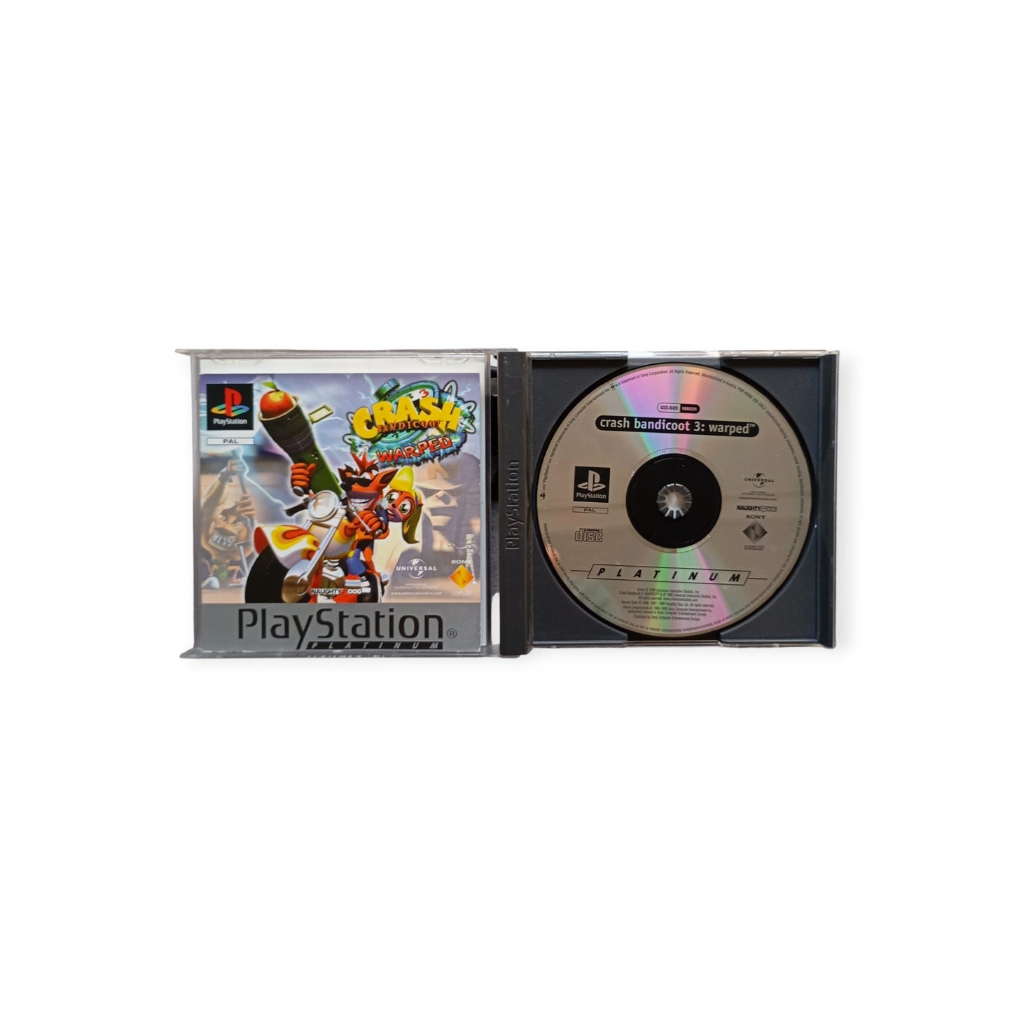 Crash Bandicoot 3: Warped Version Platinum PlayStation 1 ( PS1)