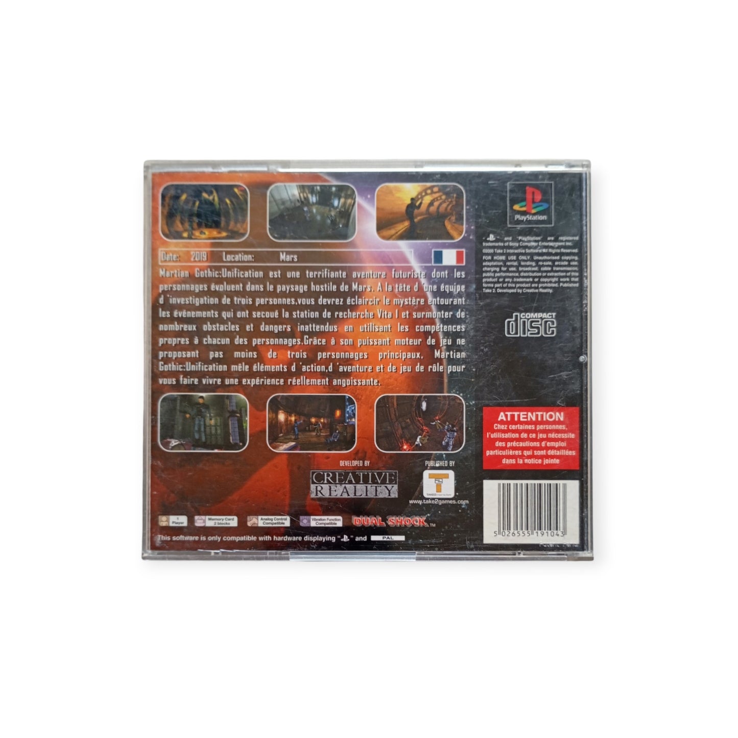 Martian Gothic Unification Playstation 1 (PS1)