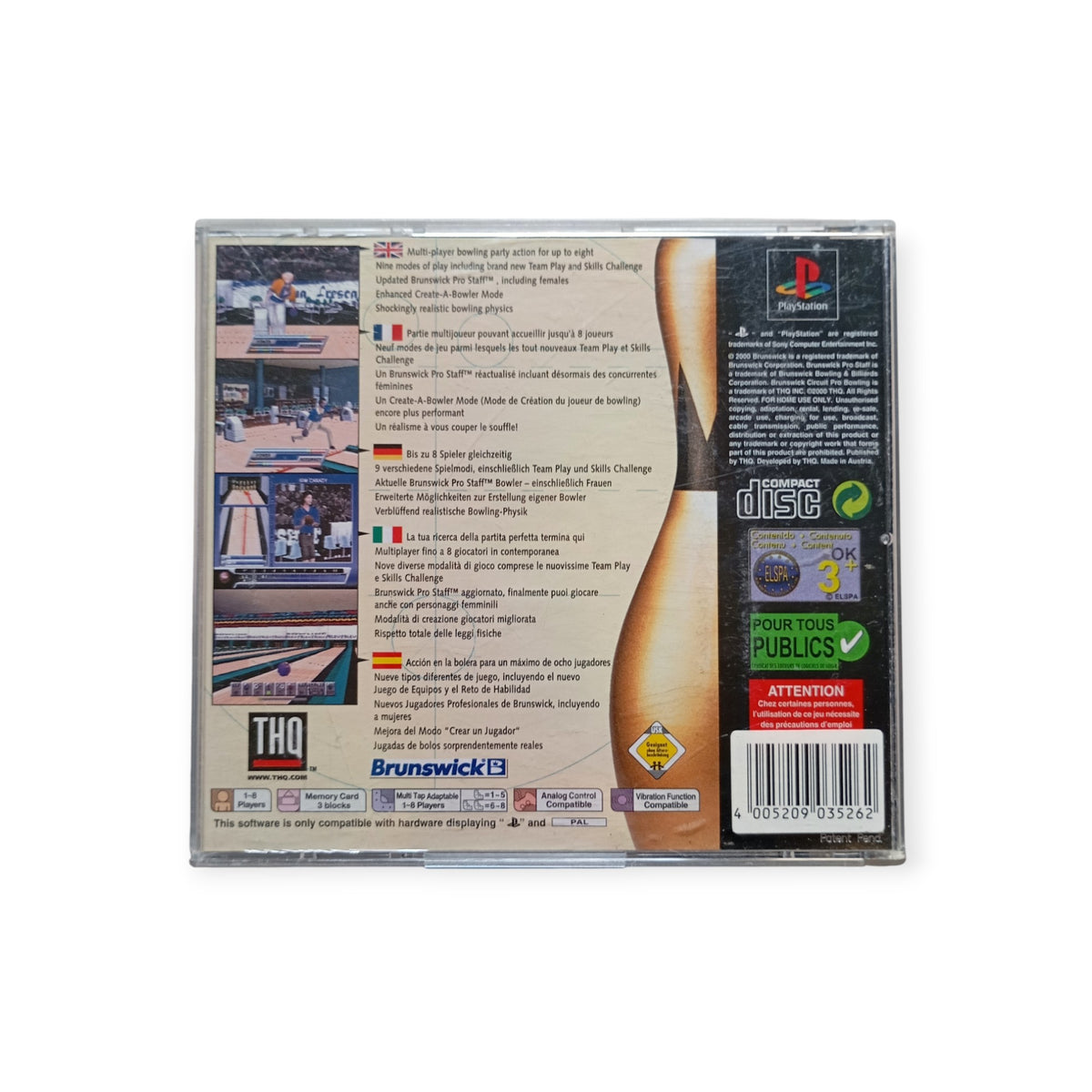 BRUNSWICK CIRCUIT PRO BOWLING 2 PlayStation 1 (PS1)